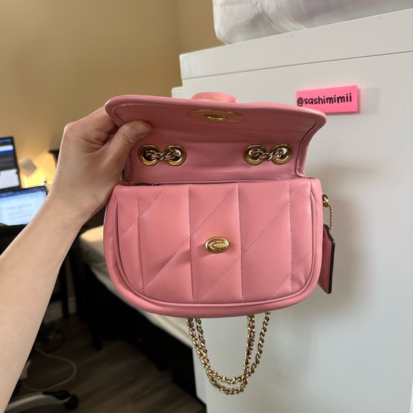 NWOT Coach Pillow Quilted Madison Shoulder Bag 18 - Bubblegum Pink - Picture 5 of 9